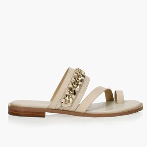 MICHAEL KORS Bergen Leather Flat Sandal Size 10
